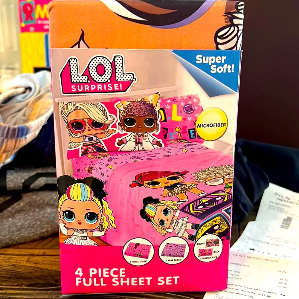 LOL Surprise full size sheet set - NEW